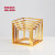 New Wedding Props Wrought Iron Geometric Road Lead Frame Golden Square Frame Rack Wedding Flower Stand Decoration