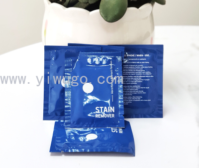 1 PCcs stain remover wipes remove dirt fron clothing individual package