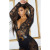 Sexy lingerie New AliExpress Cross-Border Supply Lace Mesh Patchwork Body Shaping Long Sleeve Jumpsuit