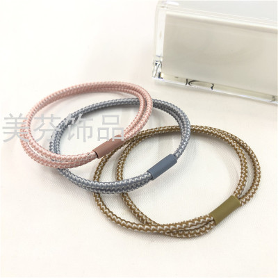 Japanese and Korean Simple Ins High Elastic DIY Hair Accessories Hair Ring Female Base Base Head Rope Supply Wholesale