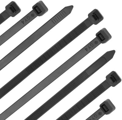 Cable Zip Tie 16 Inch Multifunctional 120b Tensile Strength Self-Locking Black Nylon Tie UV Protection