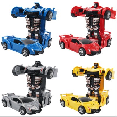 Children's Collision Inertia Transformer Impact Deformation Toy Car Bugatti Toy Car Transformer Car