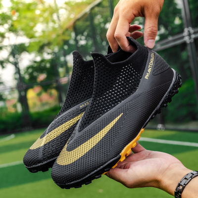 Factory One Piece Dropshipping Massey plus Size Soccer Shoes Men and Women AG Long Nail TF Broken Nail Boy Elementary School Students Training