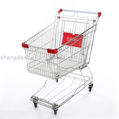 shopping plastic go carts shopping trolley cart 4 wheel Asian shopping cart
