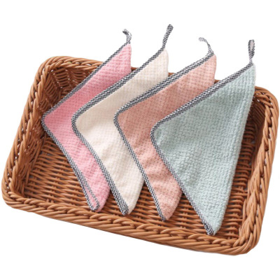 Kitchen Dishcloth Lazy Scale Rag Absorbent Scouring Pad Thickened Dish Towel Daily Necessities Department Store One Piece Dropshipping