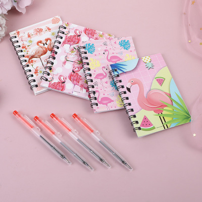 In Stock Wholesale Cartoon Flamingo Unicorn Thickened Coil Notebook Notebook Office Stationery Coil Notebook