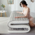 New Knitted Cotton Latex Mattress Single Mattress Queen Size Matress Elegant Gray