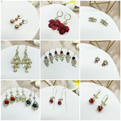 Earrings S925 Suitable for round Faces Slimming Earrings Hot-Selling Small Face Trendy Sweet Earrings
