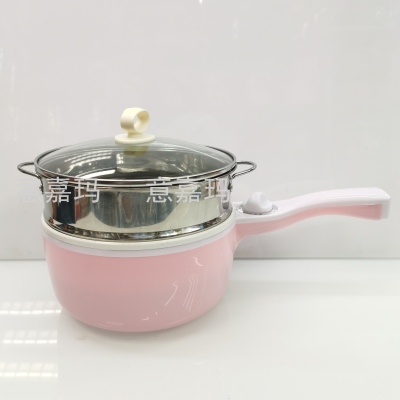 Electric steaming and boiling pot