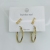 Fashionable All-Match Gold-Plated Stainless Steel Earrings Earrings European and American/Korean Simple Jewelry Jewelry