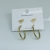 Fashionable All-Match Gold-Plated Stainless Steel Earrings Earrings European and American/Korean Simple Jewelry Jewelry