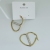 Fashionable All-Match Gold-Plated Stainless Steel Earrings Earrings European and American/Korean Simple Jewelry Jewelry