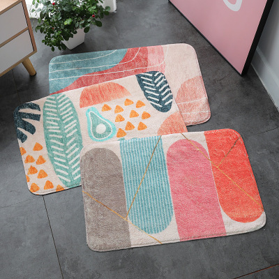 Customized Floor Mat Household Affordable Luxury Style Door Mat Bathroom Toilet Non-Slip Absorbent Mat Kitchen and Bedroom Entrance Mats