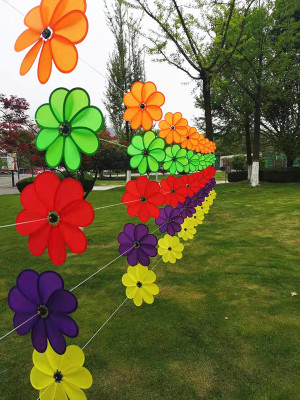 Shangxin Outdoor Decorative Wind String Cloth Colorful Wind String Kindergarten Park Scenic Spot Decorative Wind String