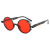 2021 Cross-Border New Arrival Retro Personalized Small round Rim Sunglasses European Hip Hop Sunglasses Gothic Style Sunglasses