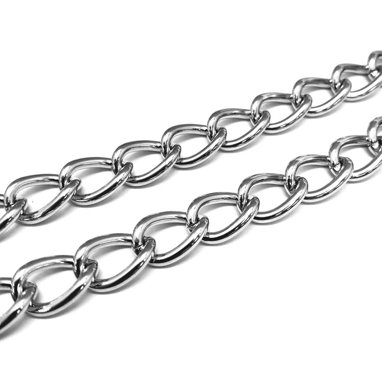 基业五金链条 浅金 白叻 侧身链 箱包配件 来图询价