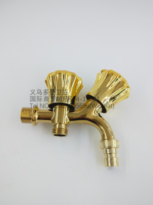 Crown Handwheel Alloy Faucet Gold-Plated Faucet New Wholesale Hot Sale