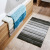 Kitchen Bathroom Non-Slip Floor Mat Household Flocking Striped Entrance Mat Bathroom Water-Absorbing Non-Slip Mat Living Room Carpet Floor Mat