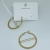 Fashionable All-Match Gold-Plated Stainless Steel Earrings Earrings European and American/Korean Simple Jewelry Jewelry