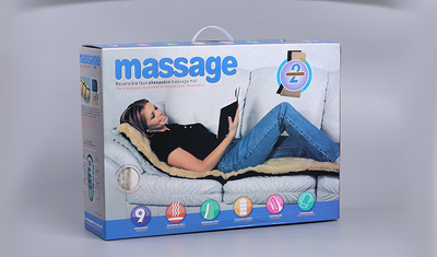 New Heating Whole Body Vibration Plush Massage Mat Massage Mattress Heating Function Whole Body Massage Mat