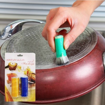 Jianghu Stall Hot Sale Stainless Steel Metal Rust Removal Cleaning Brush Pot Washing Pot Cleaning Magic Decontamination Wiping Decontamination Stick