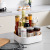 Kitchen Seasoning Rack Rotatable Double Layer Spice Rack Seasoning Product Rack Seasoning Spice Jar Dish Storage Box