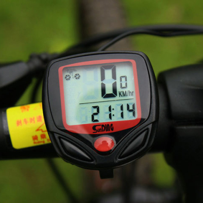 548b Sunding Bicycle Code Watch Chinese and English Mountain Bike Odometer Speed Recorder Cycling Richeng Mai Watch