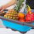 Adjustable Drain Basket TPR Pull Rod Fruit Vegetable Washing Drain Basket Retractable Folding Washing Basin Washing Vegetable Basket