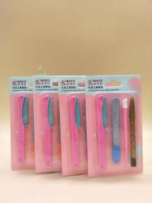 Sales Michelle Folding Eyebrow Scraper Eye-Brow Knife Nail Polishing Nail File Easy to Color Eyebrow Pencil Lip Brush