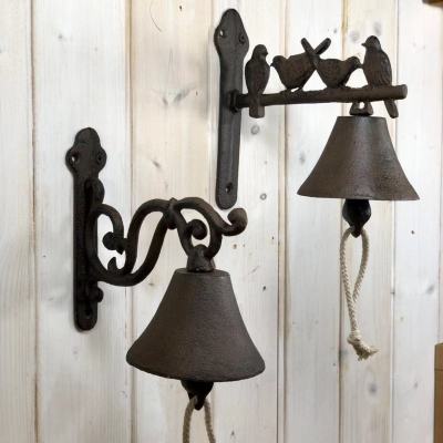 European-Style Retro Cast Iron Kitchen Set Hand Bell Iron Doorbell Milk Tea Shop Cafe Wall Hanging Decorations