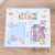 Journal Tape Stickers Note Gift Box Cartoon Character and Paper Adhesive Tape Cute Color Printing Journal Material Gift Bag