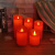 Simulation Electric Candle Lamp Wedding New Year of the Ox Lead Street Light Halloween Party USB Rechargeable Light