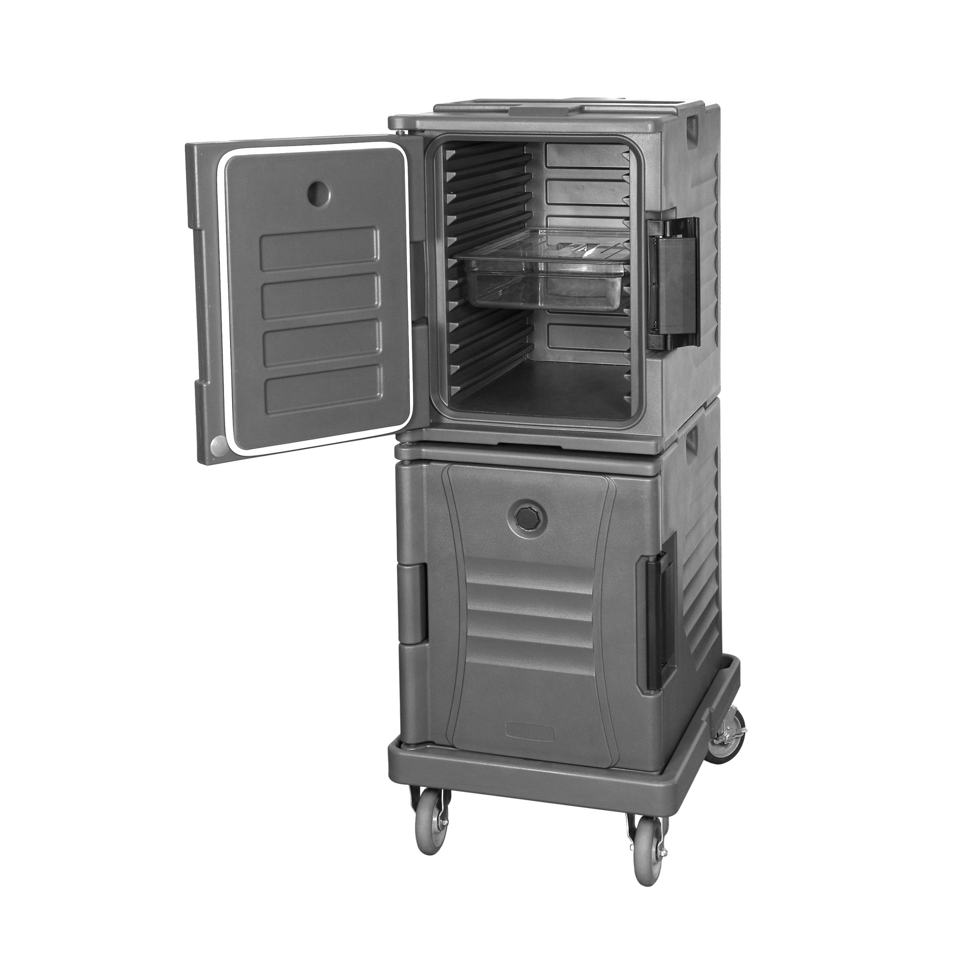 保温送餐车 90升大容量滚塑料一体发泡成型