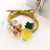 Cute Crystal Fruit Vegetable Animal Head Rope Rubber Band Hair Ring Accessories Wholesale