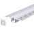 LED Line Light Embedded Frameless Aluminum Groove Light Strip Hidden Linear Light Office U-Shaped Hard Light Bar