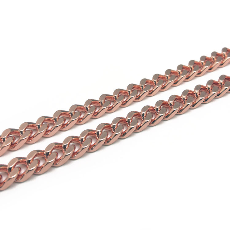 基业五金链条 玫瑰金四边磨链条 箱包配件 服饰 首饰等 来图询价