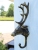 European and American Country Retro Cast Iron Crafts Iron Hook Wall-Mounted Mural Decoration Deer Head Decorative Hook