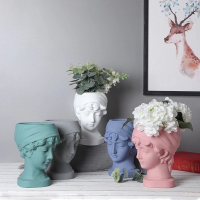 Nordic Instagram Style Creative Simple Ceramic Vase Living Room Bedroom Flower Arrangement Dried Flower Decorative Ornament