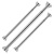 Stainless Steel Telescopic Rod Punch-Free Clothing Rod Bathroom Bathroom Shower Curtain Rod Clothes Pole of Closet Door Curtain Hanging Rod