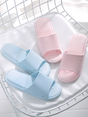 Women's Slippers Indoor Home Simple Platform Bathroom Bath Non-Slip Couple Cute Slippers Summer Men's Slippers