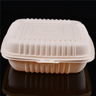 Large Takeaway Packing Box Dessert Cake Hamburger Box Disposable Paste Pulp Degradable Meal Box