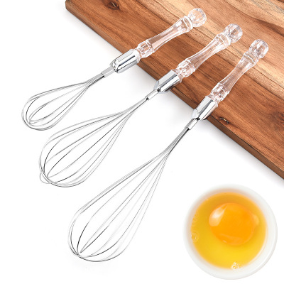 Stainless Steel Eggbeater Manual Egg-Whisk Cream Flour Stirring Rod Multifunction Agitator Kitchen Baking Utensils