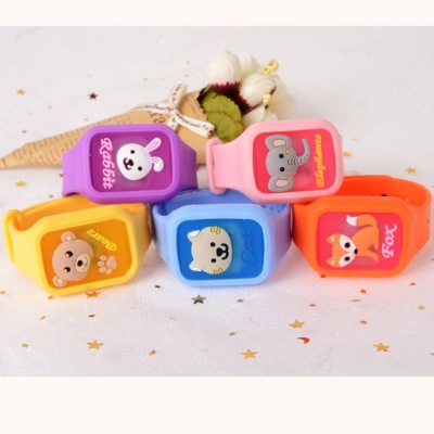 Children's Luminous Mosquito Repellent Bracelet Flash Three-Dimensional Square Mosquito Repellent Bracelet Cartoon Summer Mosquito Repellent Bracelet