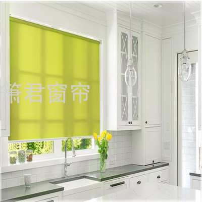 Hole-Free Shutter Curtain Shading Sunshade Bathroom Bathroom Office Kitchen Louver Curtain Shutter Light Shade