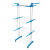 Stainless steel double pole balcony mobile multilayer clotheshorse folded towel drying rack clothes-horse hangers