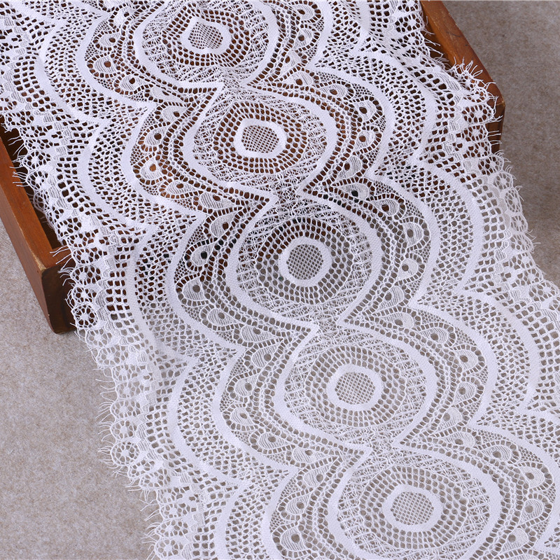 新款蕾丝花边 有弹力lace睫毛花边面料内衣服装辅料22cm