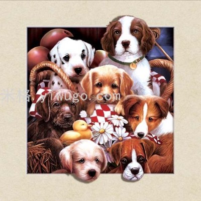 5D Painting Hot Sale 40 * 40cm Three-Dimensional Picture Children's Pet Dog