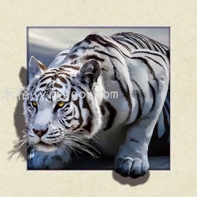 5D Painting Hot Sale 40 * 40cm Stereo Picture Children Tiger Zoo