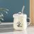 Cute Cartoon Panda Creative Glass with Silicone Cover Glass Straw Cup Office Coffee Cup Milk Cup