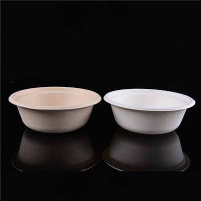 Disposable Degradable Paper Bowl Barbecue Picnic round Bowl Supplies Outdoor Barbecue Paper Plate Dish round Bowl